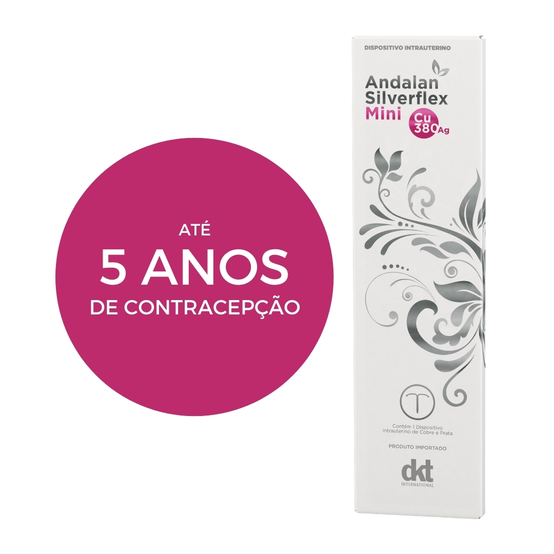 Mini DIU de Cobre e Prata Andalan Silverflex Cu 380 Ag Diu Andalan Silverflex - Mini Cu 380 Ag - Imagem 1