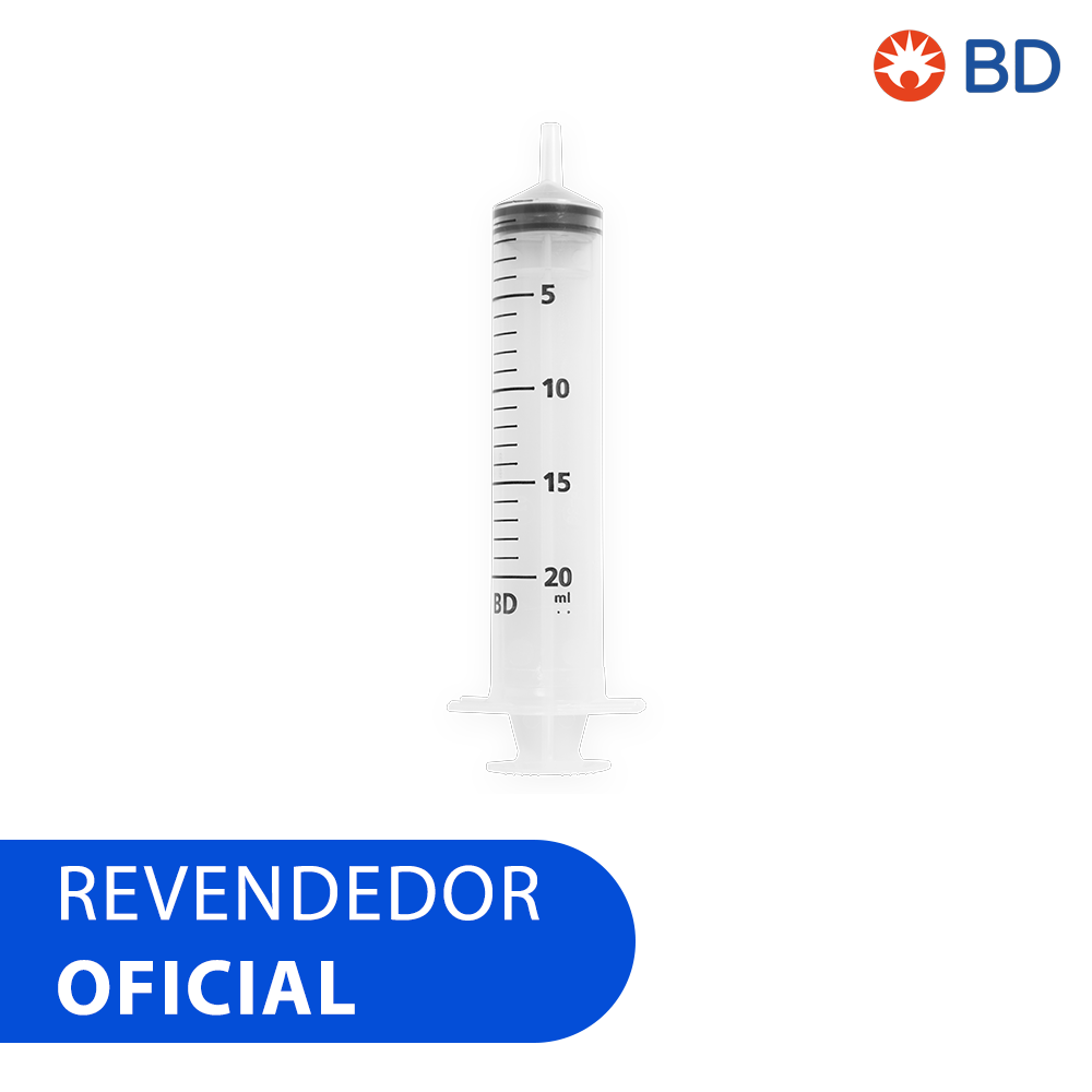 990173_003 Seringa BD Plastipak 20ml Luer Slip - 1 Unidade - Imagem 1