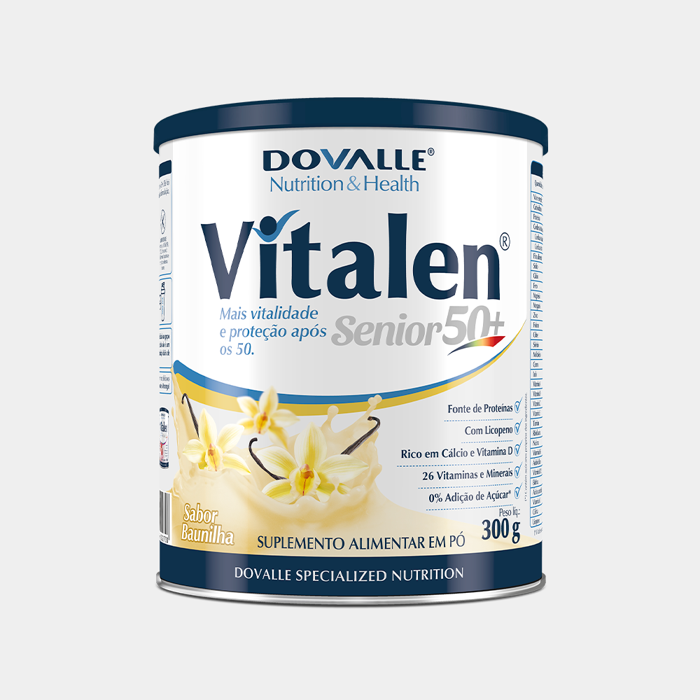 VITALEN SENIOR BAUNILHA Vitalen Senior50+ Baunilha - Fibralata Com 300g - Imagem 1